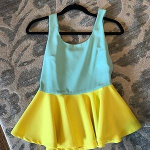 Peplum top worn once